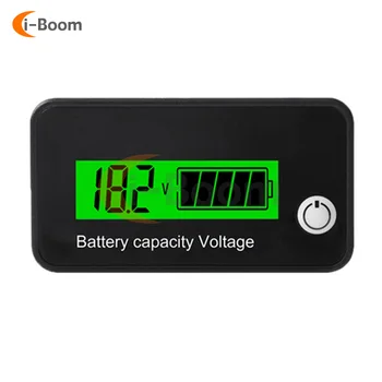 Измеритель заряда батареи постоянного тока 8 ~ 90 В, монитор емкости батареи, индикатор напряжения, индикатор свинцово-кислотного и литий-ионного аккумулятора, тестер