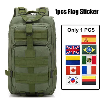 Военно-тактический рюкзак Oulylan Емкостью 30 л, Походная походная сумка, Водонепроницаемые рюкзаки, Камуфляжный рюкзак для спорта на открытом воздухе