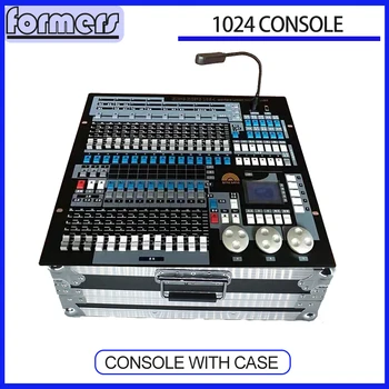 Консоль DJ Controller 1024 с кейсом DMX 512 для светодиодных движущихся головных фонарей, профессиональный световой эффект для дискотеки Par