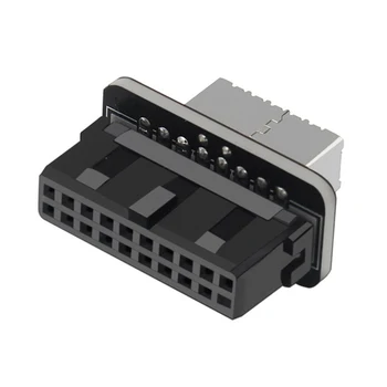 Материнская плата USB3.0 19P/20P к адаптеру TYPE-E на 90 градусов Передний порт шасси Type C
