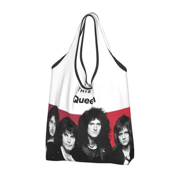 Милые сумки для покупок Queen Freddie Mercury, Портативная сумка для покупок через плечо