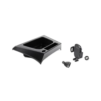 Крепление для телефона для Jeep Wrangler JK 2012-2017, системный комплект с несколькими креплениями для телефона, приборный лоток, ящик для хранения, системный комплект