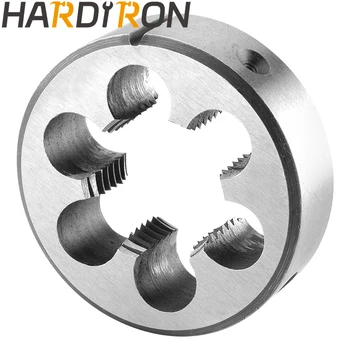 Метрическая круглая плашка Hardiron M20X1 для нарезания резьбы левой рукой, плашка для нарезания резьбы M20 x 1.0 машинной
