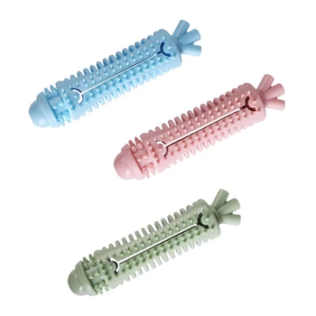 TPR жевательная игрушка для прорезывания зубов, тяга за морковку, интерактивная игрушка для прорезывания зубов, устойчивая к укусам, для собак, принадлежности для чистки палочек