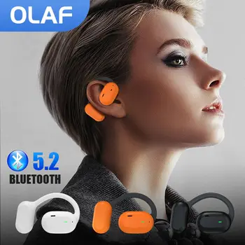 Наушники Bluetooth с воздушной проводимостью, беспроводные наушники для бега, спортивные наушники с микрофоном, гарнитура Bluetooth 5.2 с открытым ухом.