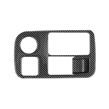 Крышка Кнопки Включения Фар из Углеродного Волокна для Hyundai Ioniq 6 2022 2023 Рамка Регулировки Автомобильных Фар Наклейка Для Интерьера