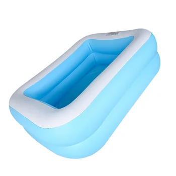 1 шт. надувная ванна для бассейна, забавный водяной матрас, игрушка для бассейна для мальчиков и девочек, младенцев (небесно-голубой)